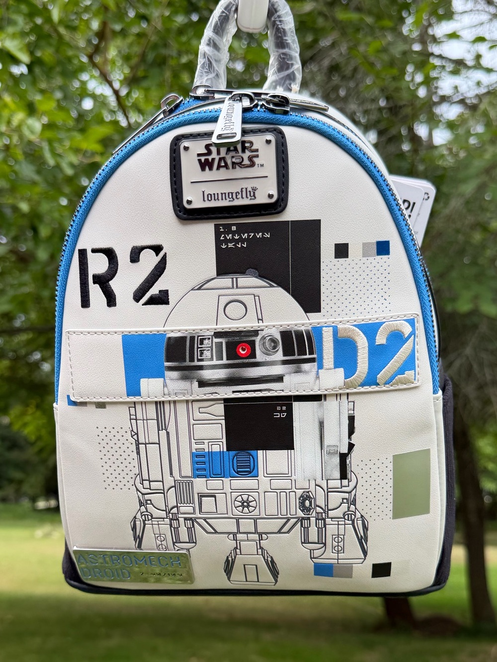 Loungefly Star Wars R2-D2 Astromech Droid Light Up Mini Backpack NWT